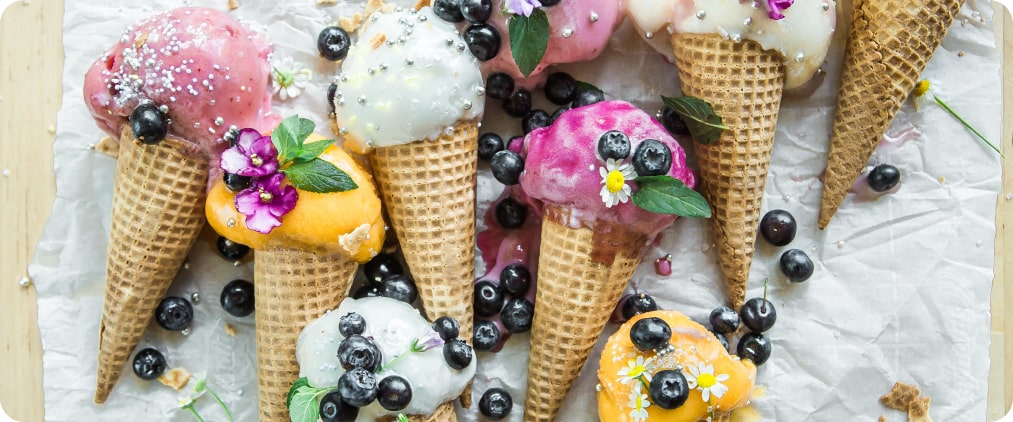 fruit ice cream
